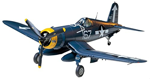 Tamiya-1/48 Vought F4U-1D Corsair Plastic Airplane Kit Modelo, Color Azul, 1/48 (61061)
