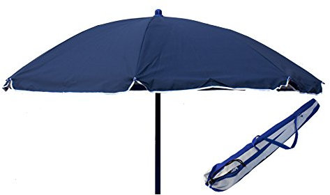 Joy Summer Ombrellone Spiaggia in PolyCotton punta a vite Mare Lido VULCANO - Blu