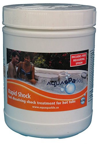 AQUASPARKLE RAPID SHOCK 0.5kg FAST DISSOLVING SHOCK TREATMENT FOR HOT TUBS/SPAS