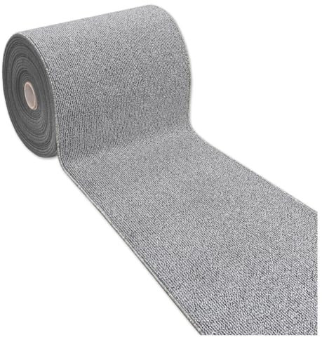 emmevi Tappeto Cucina Tinta Unita Antiscivolo Lavabile Passatoia Asciugapassi Ingresso Entrata 57X270 GRIGIO