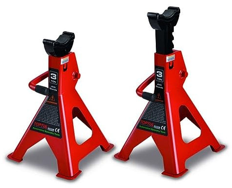 TOPTUL JHAA0203 2x Borriqueta Caballete de apoyo Caballete para coche Borriqueta para coche