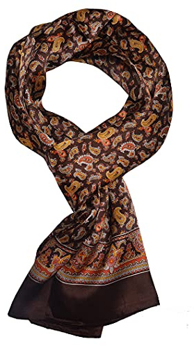 UK_Stone 100% Seide Paisley Blumen Halstuch Herren Schal