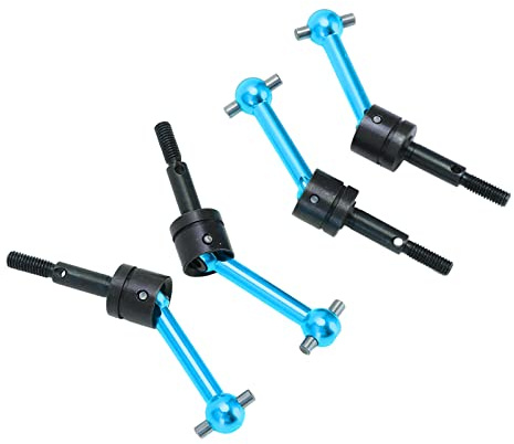SPYMINNPOO Arbre D'entraînement 4 Pièces, Pièces de Mise à Niveau CVD d'arbre D'entraînement en Métal 1/10 70mm Compatibles avec TT02 1:10 RC Toysandgames Accessoires De Voitures Miniatures