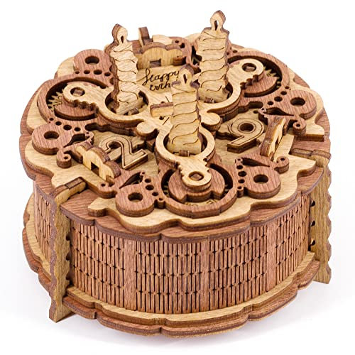 iDventure - Birthday Cake Gift 3D Puzzle Box - Gift box puzzles - tricky gift packaging birthday gifts - Puzzle box money gifts, vouchers & much more. (10.5 cm diameter x 6.5 cm height) (IDGB3)