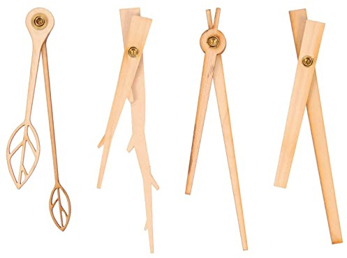 Gatuida 4 Sets Uhr aus Holz, handgefertigte Holzuhr zum Selbermachen, große Zeiger, Uhrwerk, leise Zeiger, Wanduhr, Teile, 3D-Uhr, elegante Uhr, Zeiger, Wandbehang