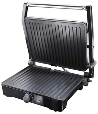 Quest 34359 2-in-1 Health Grill & Panini Press/Non-Stick Healthy Grilling/Adjustable Temperature Dial / 180° Floating Hinge/Overheat Protection / 2000W