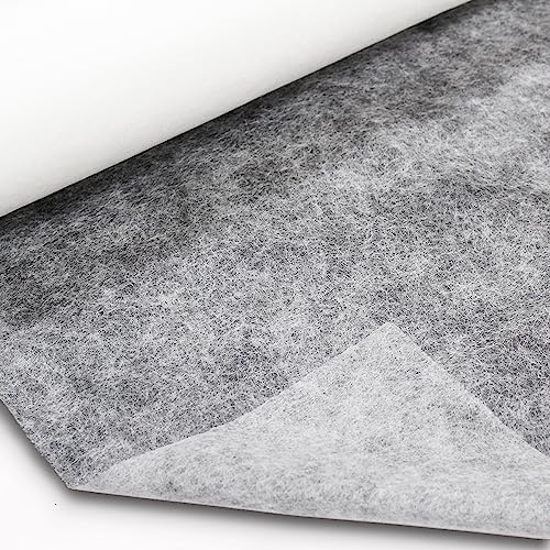 JPstraps - Tissu Double Face Thermocollant pour Ourlet, Entretelle Fusible à Repasser Légère Non-Tissée pour Artisanat, Couture, Patchwork, Acolchage et Plus (Blanc, 100 cm x 150 cm)