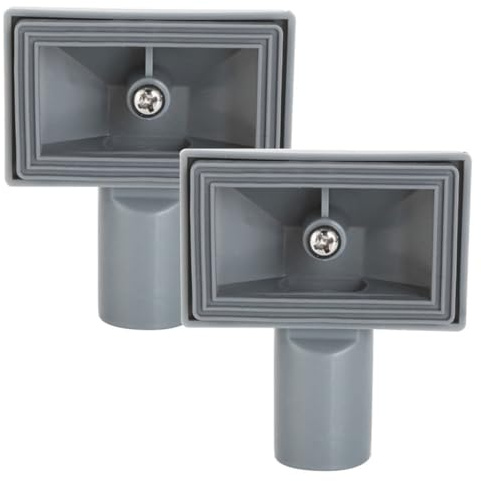 2 Pcs Overflow Head Sink Rectangle Interface Sink Overflow Cover Durable Overflow Square Interface Kitchen Sink Overflow Suitable for Bathroom Kitchen Vanity Artistic Basin