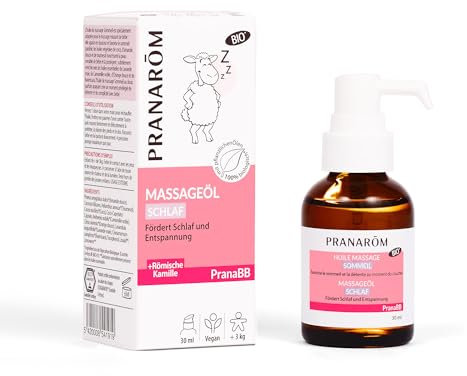 Pranarom - PranaBB - Massageöl für einen entspannten Schlaf - Für Babys - Mit ätherischen Ölen - Bio - 30ml