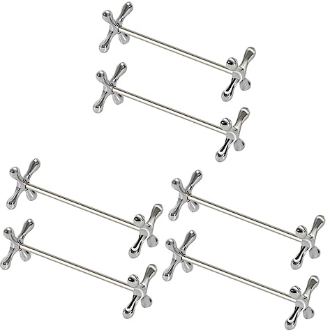 JEWEDECO 6stücke Teiliges Essstäbchen Halterungen Praktische Ablagen Für Besteck Elegantes Design Für Zuhause Restaurants Und Feiern Küchenzubehör Aus Metall
