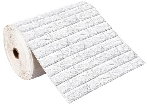 LKXHarleya 70cmx2m Papel Tapiz de imitación de ladrillo Retro 3D, Revestimiento de Pared Autoadhesivo Impermeable, decoración de Pared de Sala de Estar, Adhesivo de Pared Continuo
