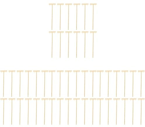 24 Pcs Zen Zen Garden Rake Sand Tray Rake Sandbox Rake Sand Rakes Bamboo(Wood Colorx4pcs,14X3.5CMx4pcs)