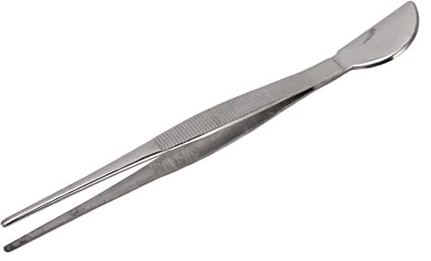 Pinzette per Bonsai in Acciaio Inossidabile con Testa Moon Spa per Allentare il Terreno in Vaso, Piallare lo Stile Curvo G Comodamente in Mano, Facile da Usare con le Pinzette
