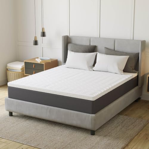 EGO HOME Surmatelas 160 x 200 cm, Hauteur 7 cm, degré de dureté H2, avec Noyau en Mousse Froide à 7 Zones à mandrin en Spirale, certifié Oeko-Tex, 160 x 200 cm, pour lit à sommier tapissier