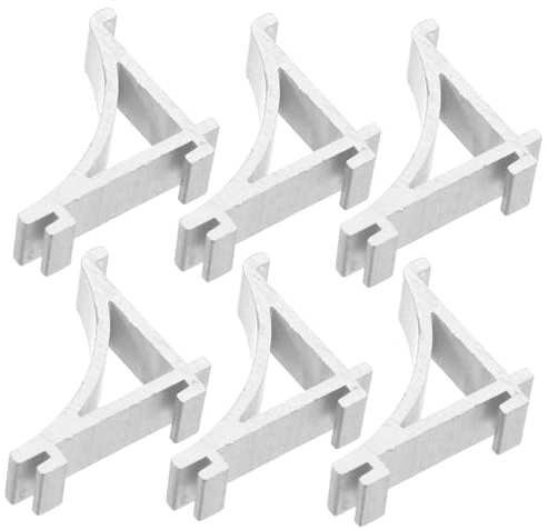 DIYEAH 6pcs Fridge Replacement Shelf Clips for Refrigerator Shelves Spacesaving Design and Exceptional Loadbearing Capacity Silver Aluminium Alloy Metal Brackets for Cooling Racks