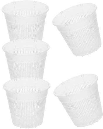 GANAZONO 5pièces Pots De Plantes Orchidées Plastique Transparent Pots Respirants pour Jardin pour Phalaenopsis sans Soucoupe