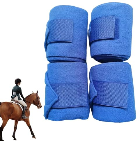 Bandagen für Pferde | 4 elastische Bandagen für Pferdemitglieder, 249 cm, Reitzubehör