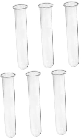 HEALEEP Vaso per Coltivazione in Acqua in Vetro, 6 Pezzi, Design Minimalista per Piante e Fiori, per Composizioni Floreali e Arredamento Casa