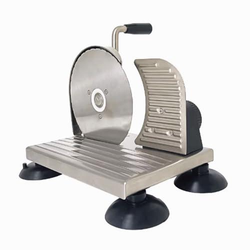 HYZHANHONG Trancheuse à Pain Classique - Trancheuse au levain rotative Manuelle, pour Cuisines et supermarchés, Lames en Acier Inoxydable, épaisseur réglable (Acier Inoxydable)