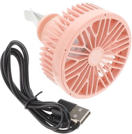 CONGARTENO Ventilador Coche USB Compacto Silencioso con Clip Ajustable para Aire Ventilador Portátil para Camiones y Furgonetas Gadget Fresco para Interior Automóvil
