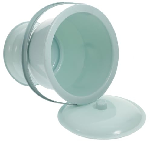 HOODANCOS Orinal Adulto Portátil de Plástico Pp con Tapa y Asa, Recipiente para Orina Multifuncional y Duradero Adecuado para Mayores y Uso Doméstico