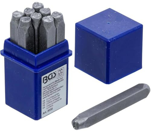 Schlagzahlen 5 mm – Stahl, 1 Stück – präzise und langlebige Markierung, Pro D-Work