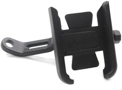 Frontal Soporte Placa Navegación Para Piaggio Para MP3 250 300 500 Soporte Manillar Motocicleta Soporte Teléfono Móvil Y GPS(Mirror type Black)