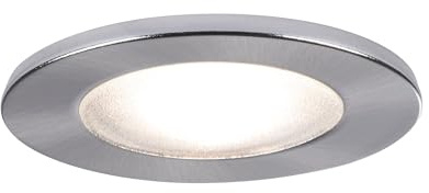 Paulmann 98449 Möbeleinbauleuchte Micro Line Structure Einbaustrahler flach Einbauspot max. 1x20W Lampe Betriebsspannung 12V G4 Metall Eisen gebürstet