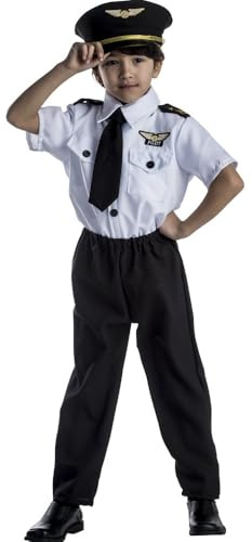 Dress Up America Costume Pilote Enfants - Uniforme De Capitaine De Ligne - Costume De Jeu De Rôle Pour Enfants