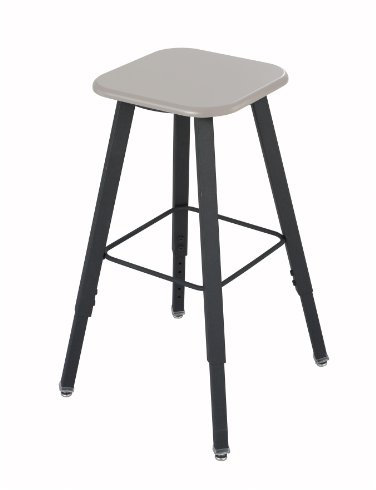 Safco 1205BE Alphabetter Stool for Alphabetter Stand-Up Desk (Sold Separately), Black Frame, Beige Seat Classroom and Home School Desk