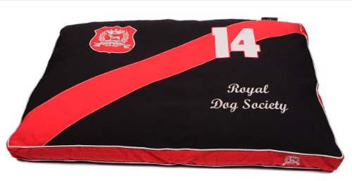 Lex & Max/PETFAB - Bezug Classic für Comfort Hundekissen-Füllung - Größe: 120 x 80 x 9 cm, Farbe: Schwarz