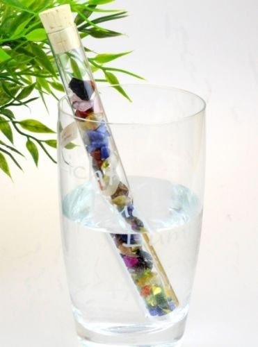 Aqua Lapis Edelsteinstab Univers Mischung mit Edelschungit Wasseraufbereitung Edelsteinwasserstäbe | 100% Natur Wassersteine zur Wasseraufbereitung | Energiearbeit | Mineralien | Dekosteine I