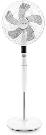 TROTEC Standventilator TVE 26 S – 30 Watt, oszillierend 85°, 5 Betriebsmodi, Ø 40 cm, höhenverstellbar, mit Fernbedienung, LED-Display