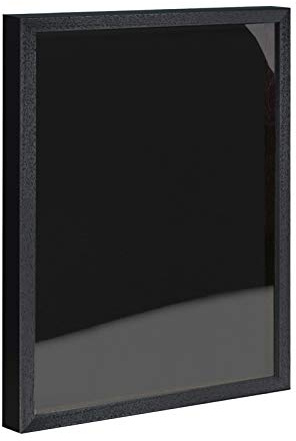 Objektrahmen 1,5 cm tiefer Bilderrahmen aus Massivholz VARIO36 inkl. Gratis Zugabe 80x100 cm Schwarz matt (lackiert)