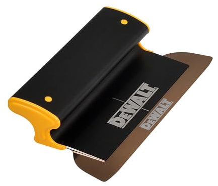 DEWALT Hoja de desnatado para paneles de yeso, 10 pulgadas, grado profesional, construcción de aluminio extruido y acero inoxidable europeo, tapas de extremo de alto impacto, placa de yeso Gyprock