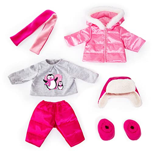 Bayer Design 84613AA dockkläder för babydocka, flera delar, för dockor 42-46 cm, Vinter