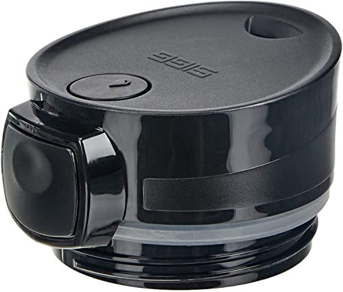SIGG Miracle Mug Top Black Ersatz-Verschluss, Ersatzteil für Miracle Coffee to go Becher (0.47 L), Ersatzdeckel Thermobecher, 1 Stück (1er Pack)