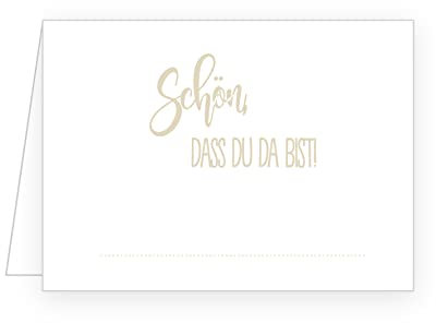 Edition Seidel 50 Premium Tischkarten Platzkarten Namenskarten Hochzeit Geburtstag Taufe Kommunion Konfirmation Firmung Jugendweihe Silberhochzeit Goldhochzeit Feier