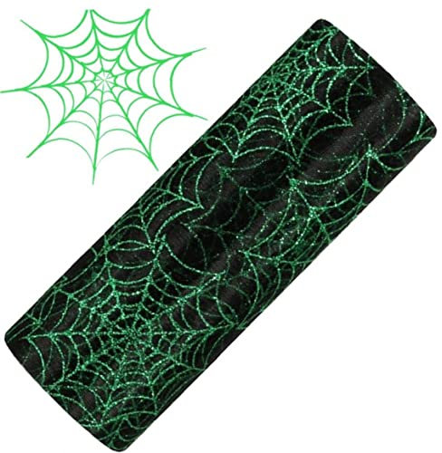 Lipfer Spider Web Tulle Roll 10 Yards Gaze Tüll Netting Rollen Stoff Spulenband Für DIY -Handwerk Halloween Dressing Dekor Dekor