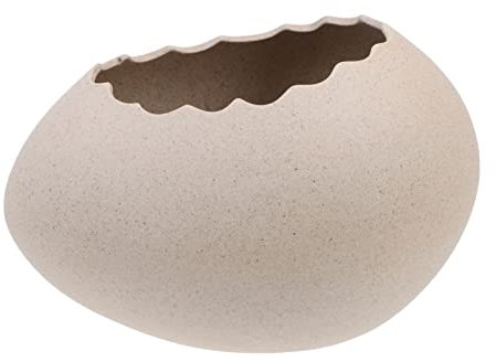 YARNOW Cuenco Creativo Forma De Cáscara De Huevo Grande, Plástico Práctico, Cuenco De Postre y Helado Para Niños, Decoración Artística Para Hogar y Maceta
