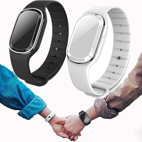 MoskitoPro Bracelet,Mosquito Repellent Bracelet,Ultrasonic Anti-Mosquito Wristband Electronic Repeller Bands Watch Pest Control ​Insect Guards USB Charging/Waterproof for Children and Adults (2pcs)