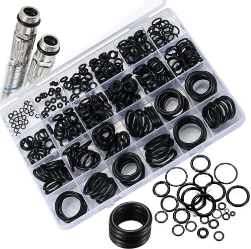 Buystarget 50 PCS O Rings Set Rubber Assorted Size Seal Kit Plumbing Air Gas Tap Sink Pressure Washer Kitchen Mixer Automotive Insulated Pipe Plumber Repair Seals Thread DIY