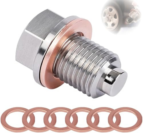 AONAYO Con anello di tenuta, vite di scarico öLablass, vite M14 x 1,5, dado per olio per vasca d'olio, adatto per una varietà di viti öLablasslass Vw, ecc