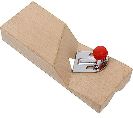 NUOBESTY 2 Pièces Plan de chanfrein mains garniture finesse avion travail du bois Outil de travail du chanfrein rabot à bois Manuel de chanfreinage en forme de V panneau de fibres Beige