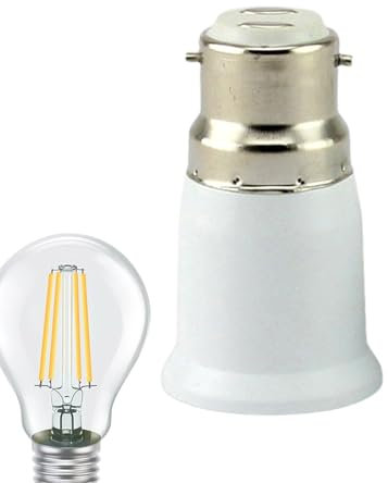 B22 à E27 / E27 à B22 Adaptateur d'éclairage | Adaptateur bulbe visser baïonnette | Convertisseur d'ajustement baïonnette l'ampoule ventilateur plafond | Convertisseur douille de lampe pour maison