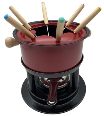 MYOLIO Fornello for Fonduta al Formaggio, Compatto, Portatile Ed Ultraflessibile, Pentola in Acciaio Inossidabile Sicura for La Fusione di Cioccolato E Gelato, Fonduta