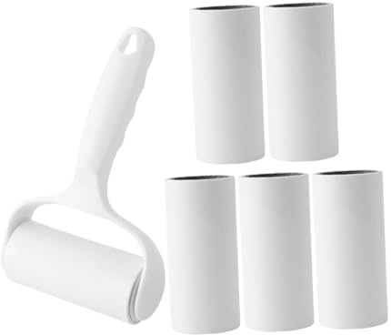 Abaodam Teiliges Fusselroller mit Abnehmbarem Handgriff und Ersatzrollen Waschbar Tragbarer Tierhaarentferner für Kleidung Sofa Auto Teppich Effektive Flusen und Haarentfernung
