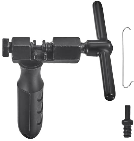 Uxsjakjsd Outil de Retrait de Rivet de Chaîne pour Outils de Chaîne de Vélo pour Systèmes de 6, 7, 8, 9, 10, 11, 12 Vitesses.