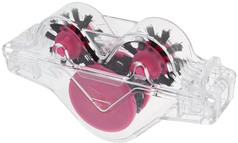 Mikinona Limpiador de Cadenas para Bicicleta Diseño de Rana Transparente Rosa, Dispositivo de Limpieza Portátil Compatible Bicicletas de Carretera y Montaña, Kit de Cepillo