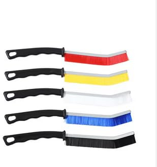 Spazzola per Pulire Doccia, 6 Pezzi, Spazzola Pulizia Fessure per Bagno, Cucina, Toilette, Lavandino, Pavimento, Finestre, Multicolore